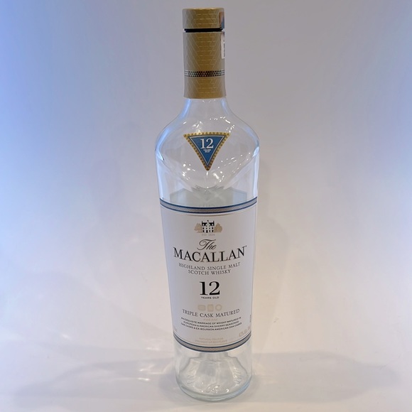 Macallan 12 Highland Single Malt Scotch Whisky Triple Cask Matured Empty Bottle - Picture 2 of 7